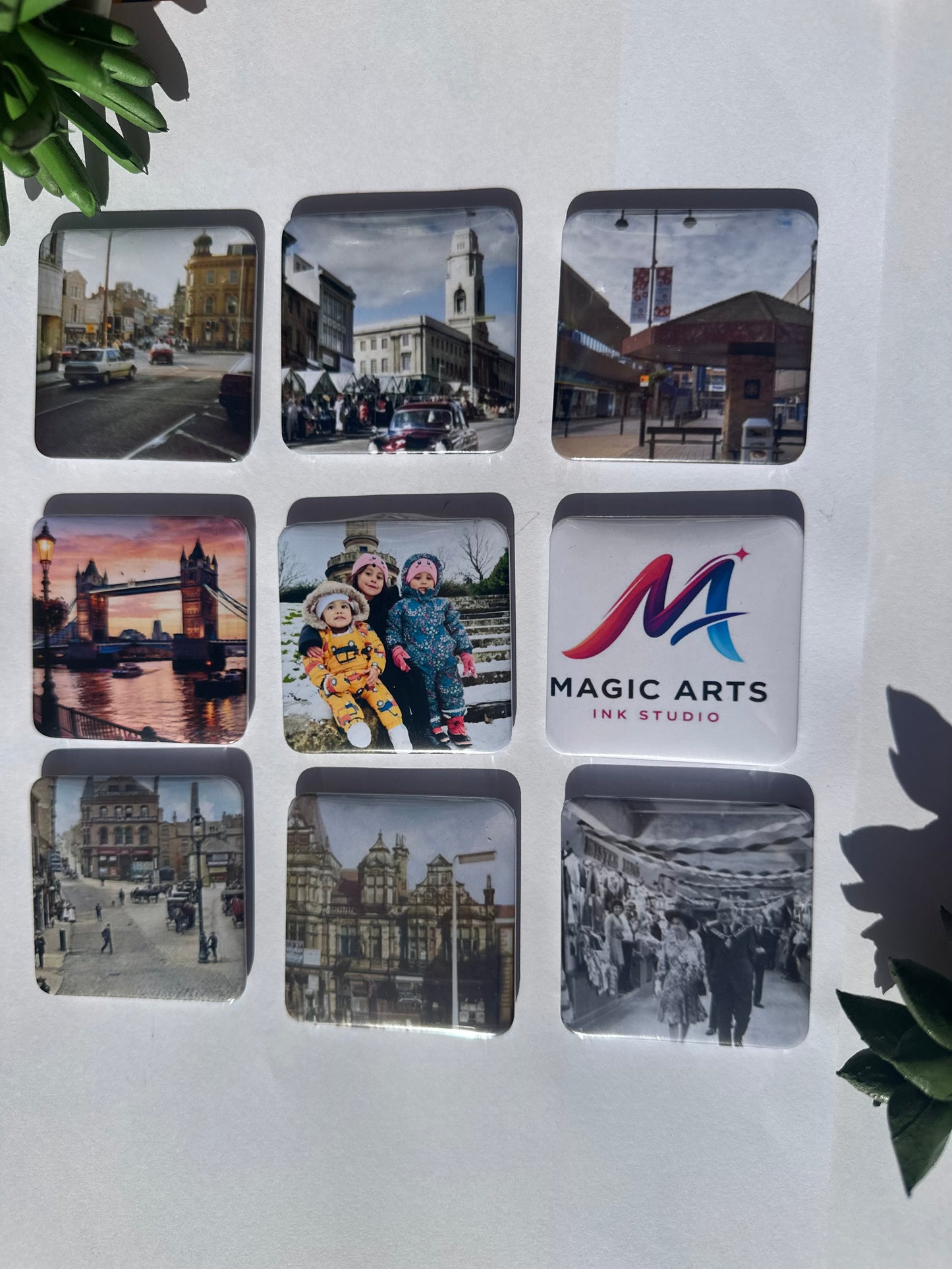 Personalized Photo Magnets (set of 9)